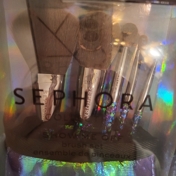 SEPHORA MAKE UP BRUSHES - full size new in gift box All that Sparkle Glitter - Picture 2 of 8